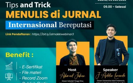 [08 Juli 2023] Tips and Trick menulis di Jurnal Internasional bereputasi