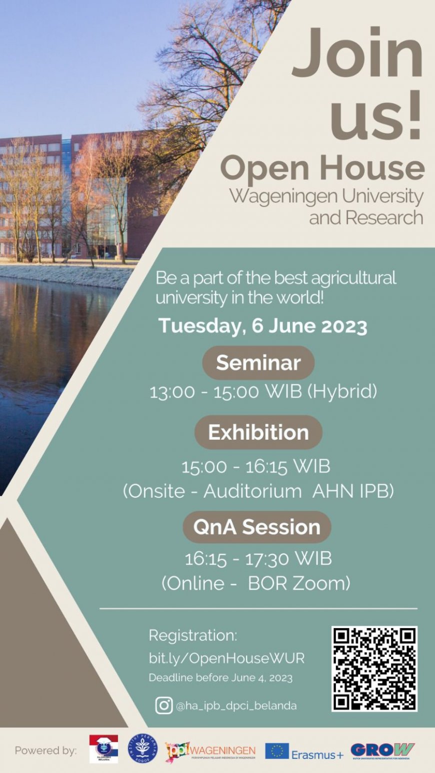 [Seminar | 6 Juni 2023] Wageningen University and Research Open House