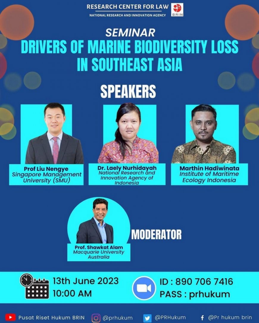 [13th, June 2023] Drivers of Marine Biodiversity Loss in Southeast Asia