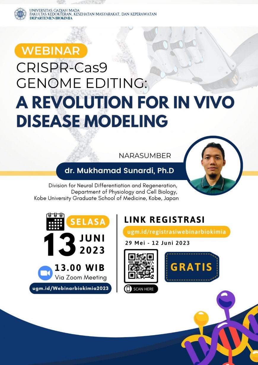 [13 Juni 2023] CRISPR-Cas9 Genome Editing: A Revolution for In Vivo Disease Modeling