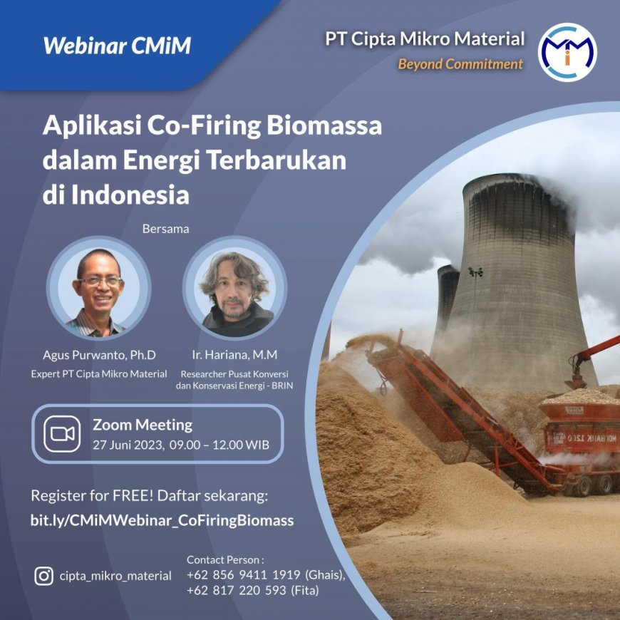 [27 Juni 2023] Aplikasi Co-Firing Biomassa dalam Energi Terbarukan di Indonesia