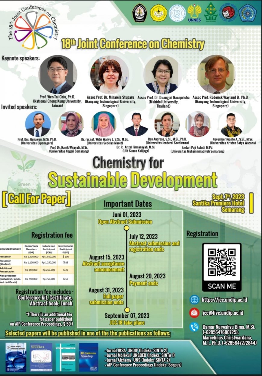 [7 September 2023] The 18th Joint Conference on Chemistry