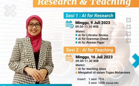[9 & 16 Juli 2023] Artificial Intelligence (AI) for Research & Teaching
