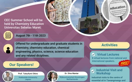 [7-11 Agustus 2023] CHEMISTRY EDUCATION AND CHEMISTRY (CEC) SUMMER SCHOOL