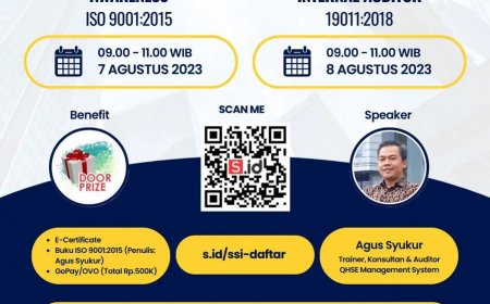 [7 dan 8 Agustus 2023] AWARENESS & INTERNAL AUDITOR