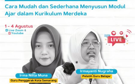 [ 1-4 Agustus 2023 ] DIKNAS 32JP GRATIS- Cara Mudah dan Sederhana Menyusun Modul Ajar dalam Kurikulum Merdeka