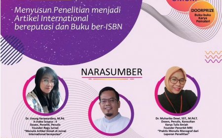 [19 Agustus 2023] Free - Menyusun Penelitian Menjadi Artikel Internasional Bereputasi dan Buku Ber-ISBN