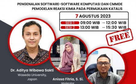 [Workshop | 7 Agustus 2023] Workshop Computational Molecular and Material Design Environment