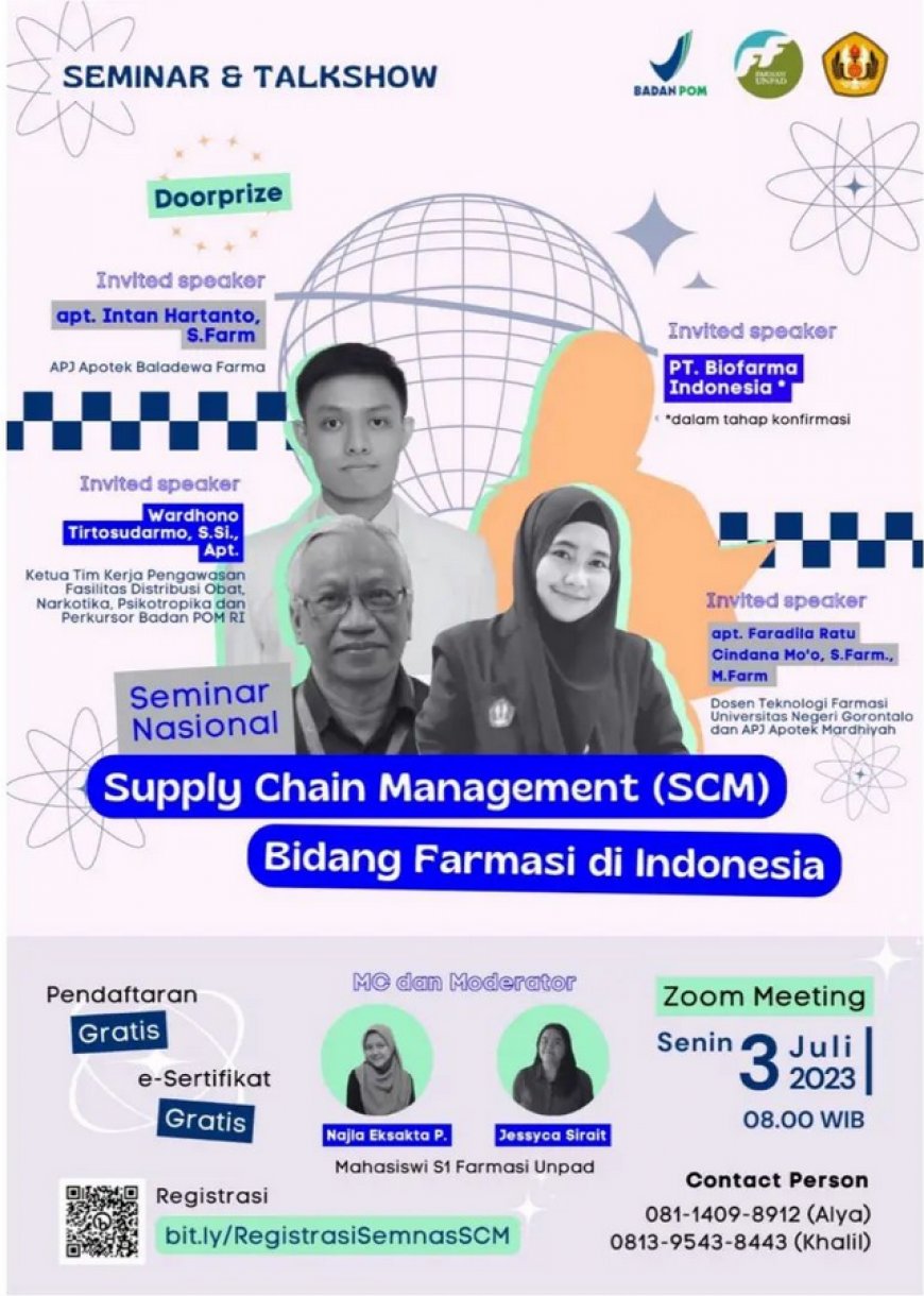 [3 Juli 2023] Seminar Supply Chain Management bidang Farmasi di Indonesia