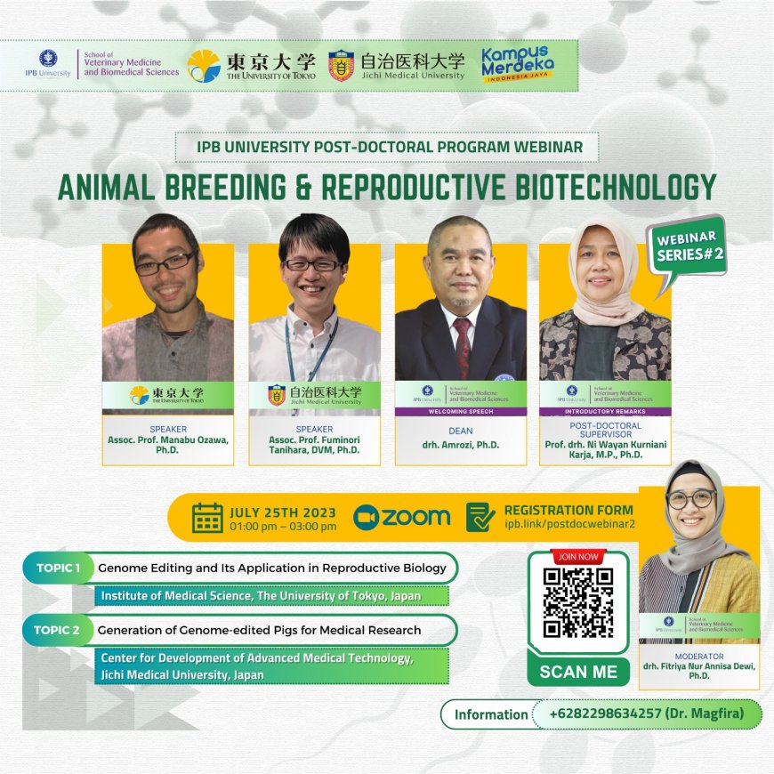 [July 25th, 2023] Animal Breeding and Reproductive Biotechnology Series