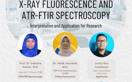 [Workshop | 10 Agustus 2023] X-Ray Fluorescence and ATR-FTIR Spectroscopy: Interpretation and Application for Research