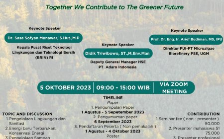 [5 Oktober 2023] ITY Green Technology | Peran Teknologi Hijau dalam Pengelolaan Lingkungan Berkelanjutan