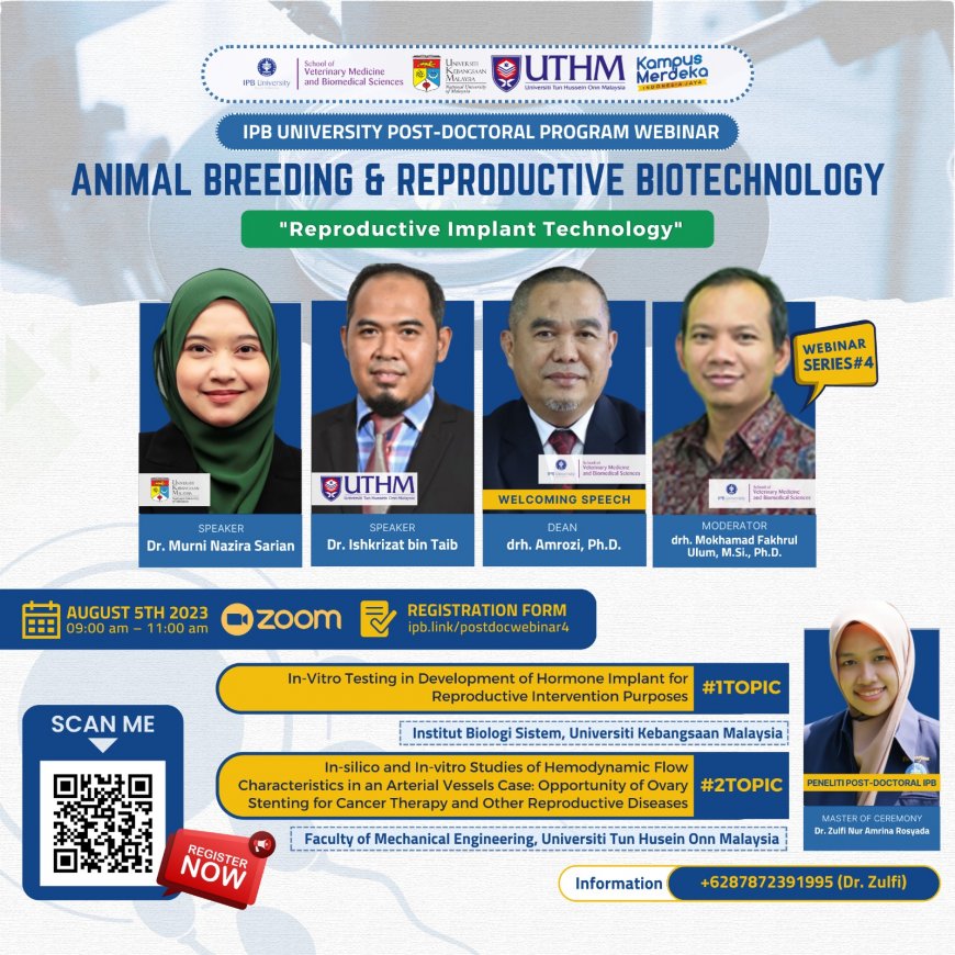 [August 5th, 2023] Animal Breeding & Reproductive Biotechnology Webinar Series: Reproductive Implant Technology