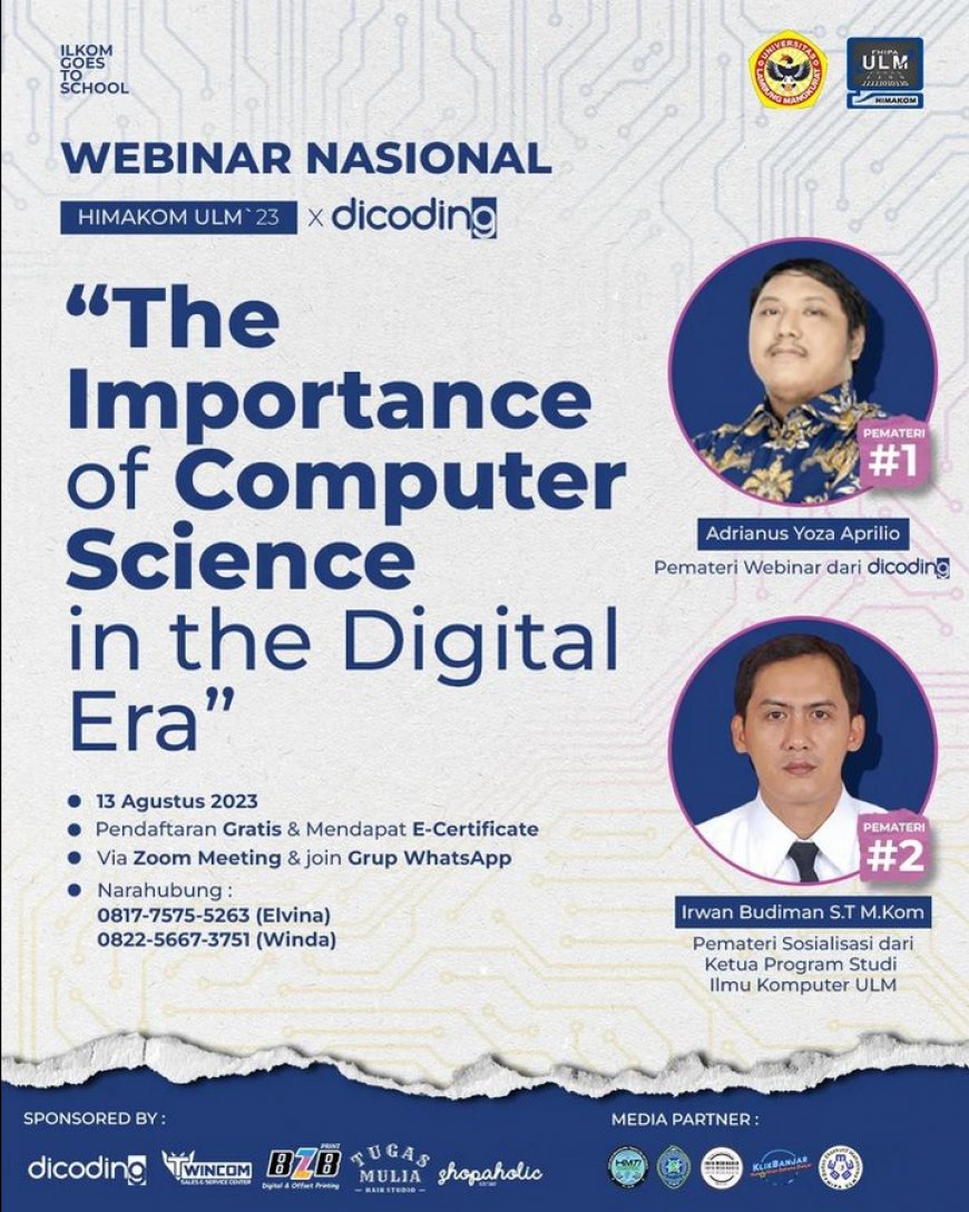 [13 Agustus 2023] The Importance of Computer Science in the Digital Era
