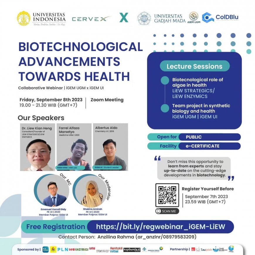[September 8, 2023] Free Biotechnological Advancements Towards Health Collaborative Webinar