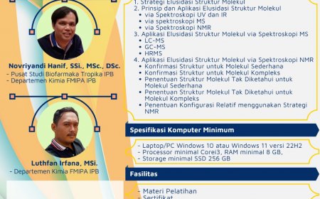 [11-12 Oktober 2023] Workshop Elusidasi Struktur Molekul Tingkat Dasar