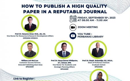 [15th of September 2023] How To Publish A High Quality Paper In A Reputable Journal