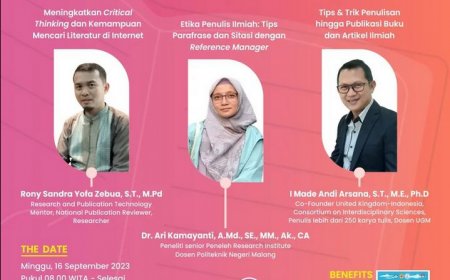 [16 September 2023] Webinar nasional Penyusunan Buku dan Publikasi ilmiah