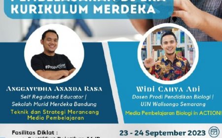 [23-24 September 2023] Diklat Nasional Online 36JP 2023 | Pengembangan Media Pembelajaran di Era Kurikulum Merdeka