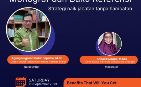 [Webinar | 23 September 2023] Dosen Handal Menulis Monograf dan Buku Referensi