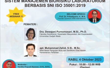 [4 Oktober 2023] PENGENALAN SISTEM MANAJEMEN BIORISIKO LABORATORIUM BERBASIS SNI ISO 35001:2019