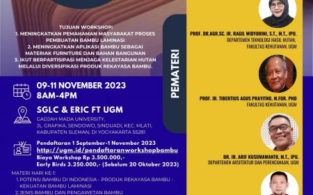 [Workshop | 9 - 11 November 2023] Workshop Bambu Laminasi 2023
