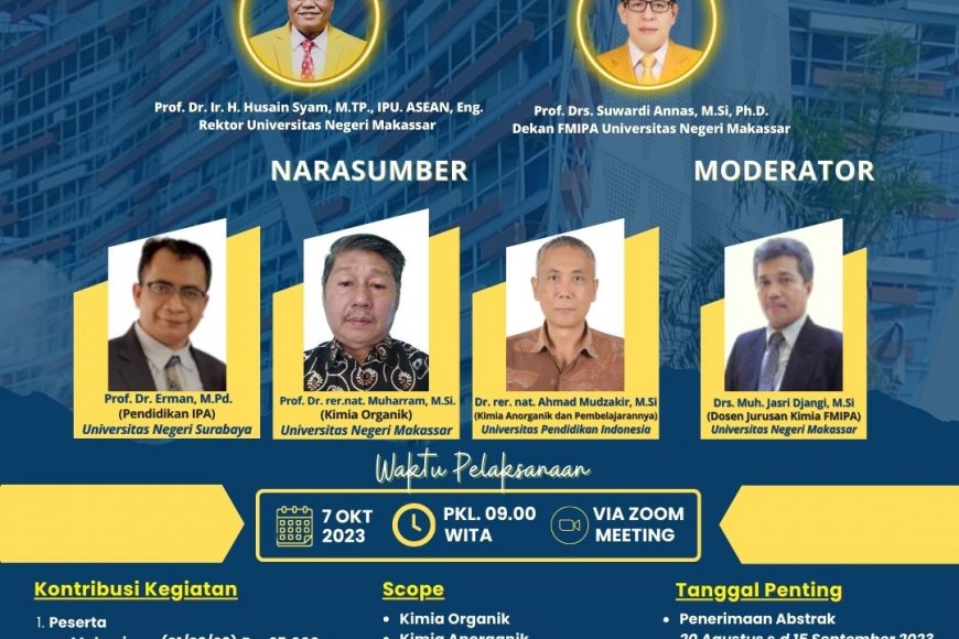 [7 Oktober 2023] Seminar Nasional Kimia dan Pembelajaran di Era Society