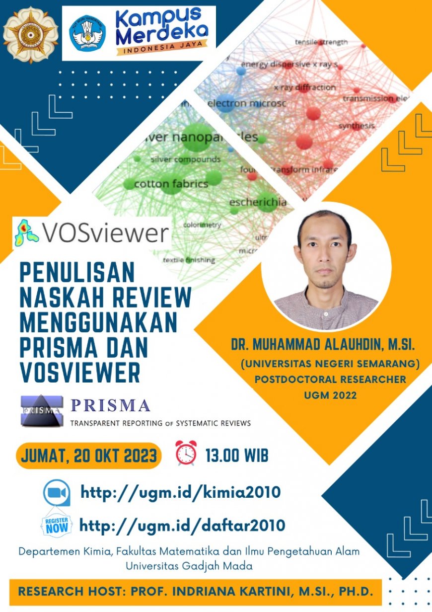 [Workshop | 20 Oktober 2023] Penulisan Naskah Review Menggunakan PRISMA dan VOSVIEWER