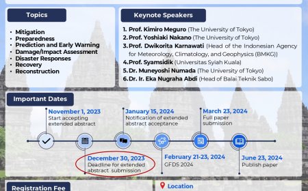 [Conference | 21 - 23 Februari 2024] Global Forum on Disaster Solutions (GFDS 2024)