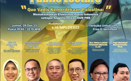 [29 Desember 2023] Quo Vadis Kemerdekaan Palestina: Memaksimalkan Efektivitas Posisi Indonesia sebagai Anggota Dewan HAM PBB