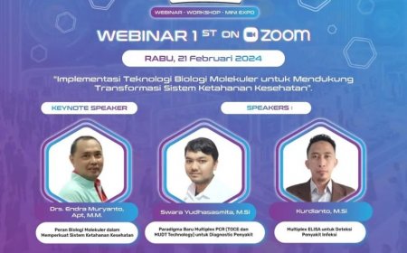 [21 Feb 2024] Webinar Sciencewerke Fair 2024: Implementasi Teknologi Biologi Molekuler untuk Mendukung Transformasi Sistem Ketahanan Kesehatan