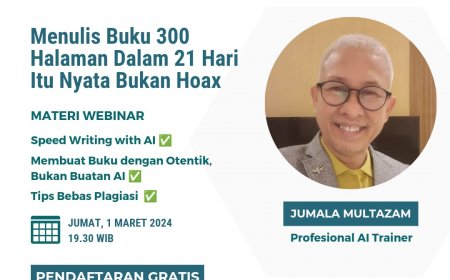 [1 Maret 2024] FREE WEBINAR SPEED WRITING