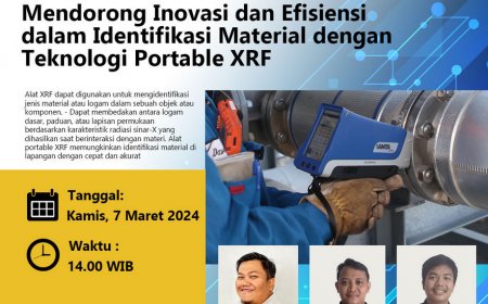 [7 Maret 2024] Mendorong Inovasi dan Efisiensi dalam Identifikasi Material dengan Teknologi Portable XRF