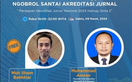 [09 Maret 2024] Ngobrol Santai Akreditasi Jurnal Tahun 2024