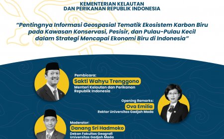 [Webinar | 6 Maret 2024] Ministerial Lecture | Pentingnya Informasi Geospasial Tematik Ekosistem Karbon Biru pada Kawasan Konservasi, Pesisir, dan Pulau-Pulau Kecil dalam Strategi Mencapai Ekonomi Biru di Indonesia