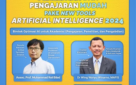 [23-24 Maret 2024] Penelitian dan Pengajaran Mudah dengan New Tools AI 2024