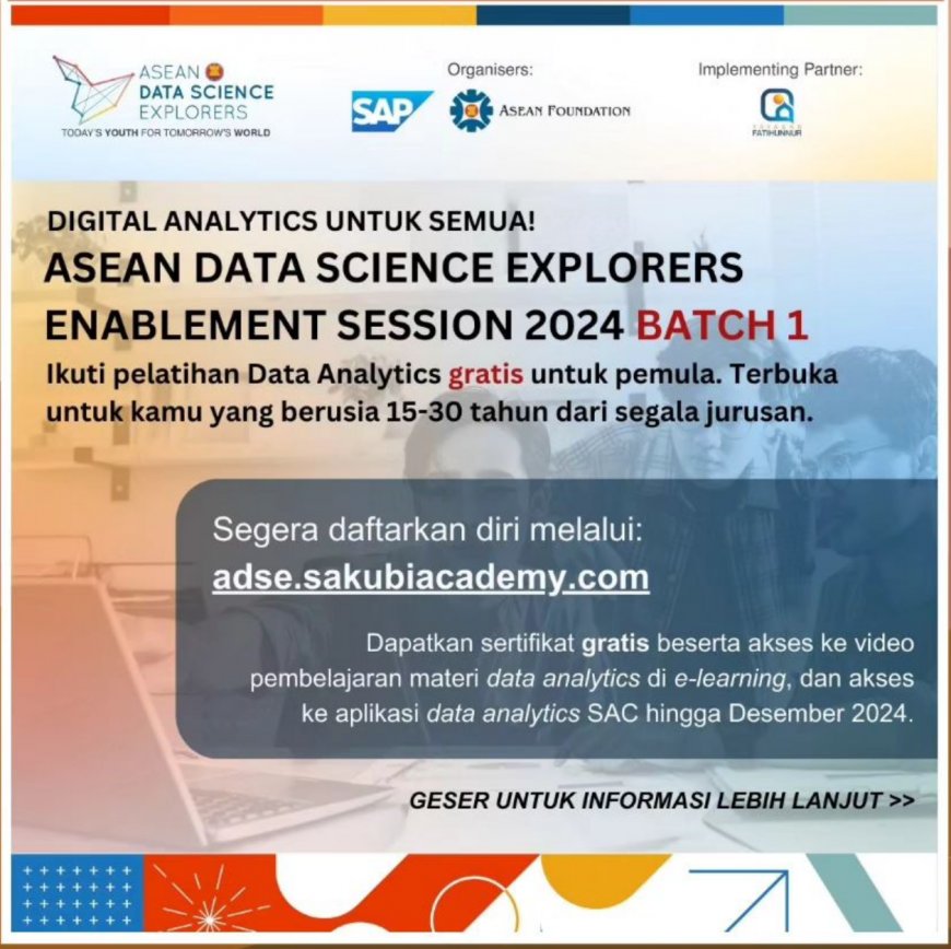 [6/20/27 April 2024] ASEAN Data Science Enablement Session 2024