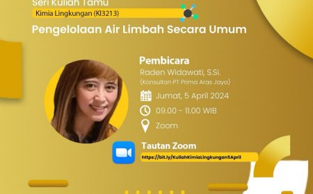 [ 5 April 2024 ] Webinar Pengelolaan Air Limbah Secara Umum