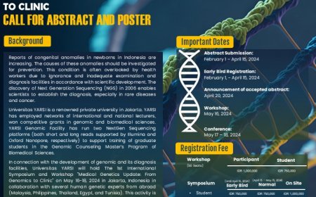 [May 16 - 18, 2024] INTERNATIONAL SYMPOSIUM AND WORKSHOP MEDICAL GENETICS UPDATE: FROM GENOMIC TO CLINIC