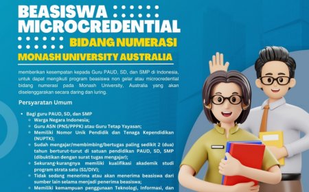 [17 April s.d 31 Mei 2024] Beasiswa Microcredential Bidang Numerasi untuk Guru