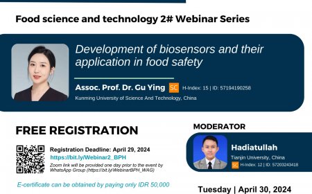 [April 30, 2024]  Webinar Development of biosensors and their application in food safety