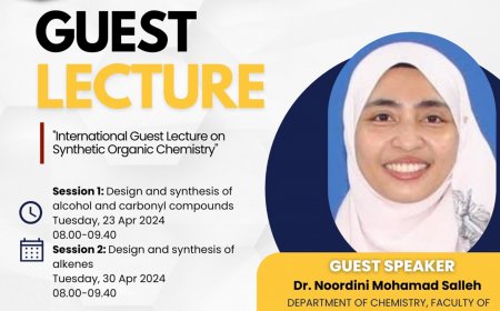 [23 & 30 Apr 2024] Webinar International Guest Lecture on Synthetic Organic Chemistry