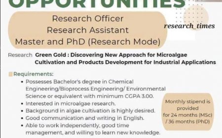[Deadline 20 April 2024] Application for Research Positions at Universiti Putra Malaysia