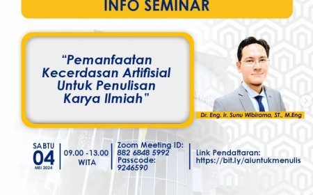[04 Mei 2024] Webinar Pemanfaatan Kecerdasan Artifisial untuk Penulisan Karya Ilmiah