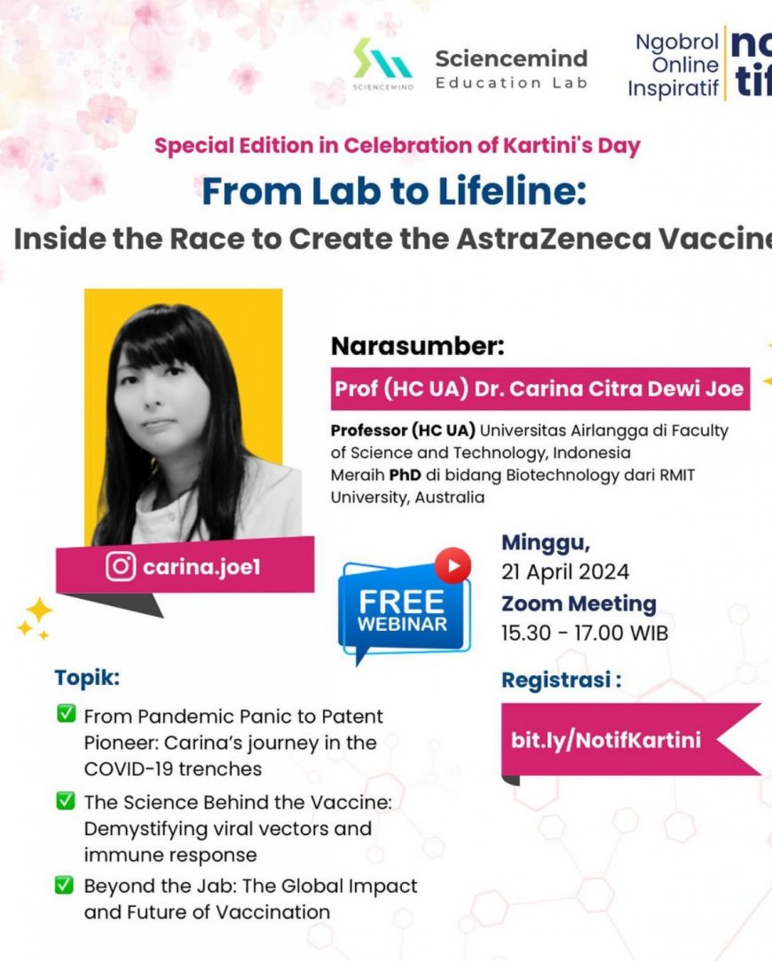 [21 April 2024] Webinar From Lab to Lifeline : Inside the Race to Create the AstraZeneca Vaccine