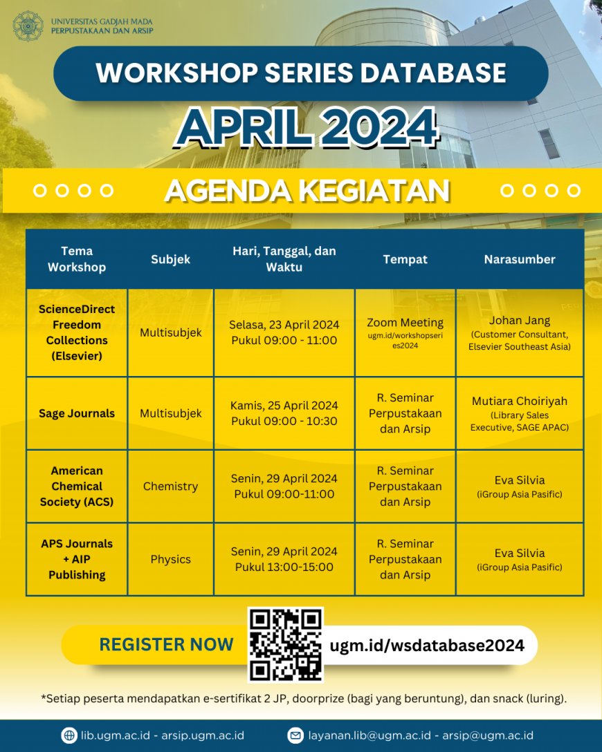 [Workshop | 23 - 29 April 2024] Program Workshop Series E-Resources