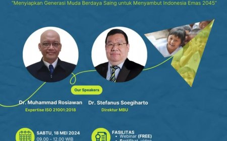 [18 Mei 2024] Webinar ISO 21001:2018 UNTUK PENINGKATAN DAYA SAING SEKOLAH, PERLUKAH?