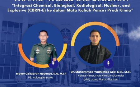 [15 Mei 2024 ]  Webinar Integrasi Chemical, Biological, Radiological, Nuclear, and Explosive (CBRN-E) ke dalam Mata Kuliah Penciri Prodi Kimia 