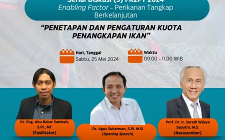 [ 25 Mei 2024 ] Webinar Penetapan dan Pengaturan Kuota Penangkapan Ikan