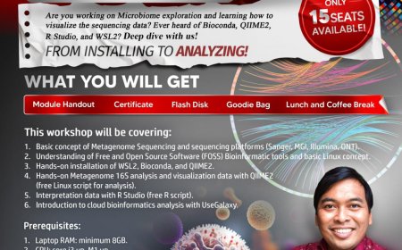 [11 dan 12 Juni 2024] Eksplorasi Diversitas Mikrobioma melalui Targeted Sequencing 16S rRNA